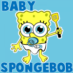 How to Draw Baby SpongeBob SquarePants from SpongeBob
