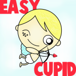 How to Draw Baby Cupid for Valentines Day