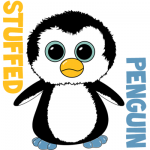 How to Draw Stuffed Baby Penguins with Easy Step by Step Drawing Tutorial