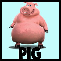 How to Draw Pig from Back at the Barnyard in Easy Steps