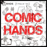 Guide to Drawing Cartoon Hands : Reference for Cartooning Comic Hands in Different Gestures and Poses