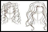 How To Draw Curly & Wavy Hair