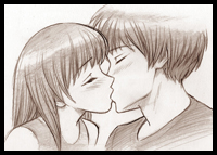 How to Draw People Kissing