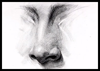 How to Draw a Nose - Step by Step