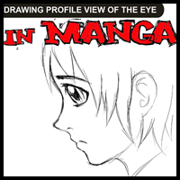 How to Draw Anime / Manga Eyes in Profile Side View : 4 Techniques in Drawing Tutorial