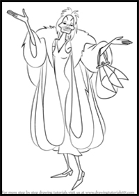 How to Draw Cruella de Vil