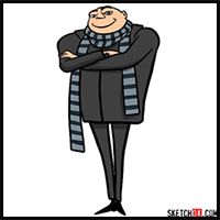 How to Draw Felonius Gru | Despicable Me
