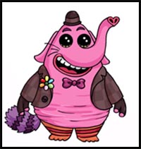 How to Draw Bing Bong Disney Pixar Inside Out