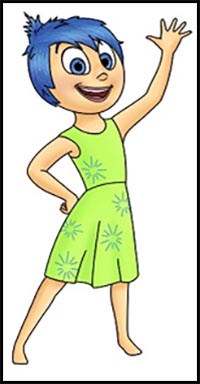 How to Draw Joy (Inside Out)