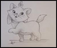 How to Draw Marie from The Aristocats