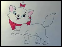 How to Draw Marie from The Aristocats