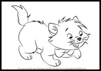 How to Draw Toulouse from The Aristocats