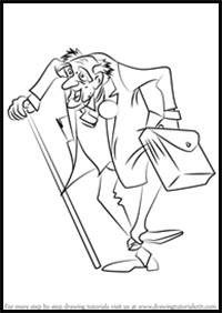 How to Draw Georges Hautecourt from The Aristocats