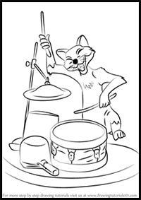 How to Draw Shun Gon from The Aristocats