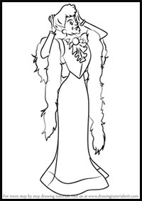 How to Draw Madame Adelaide Bonfamille from The Aristocats