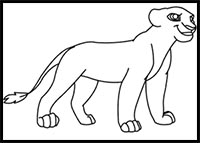 How to Draw Kiara from The Lion King