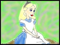 How to Draw Alice in Wonderland