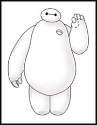 How to Draw Baymax (Big Hero 6)