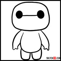 How to Draw Baymax Chibi | Big Hero 6