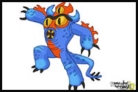 How to Draw Fredzilla from Big Hero 6
