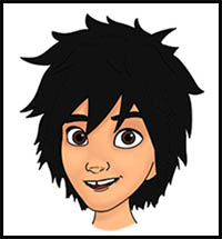 How to Draw Hiro Hamada