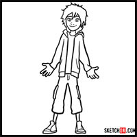 How to Draw Hiro Hamada