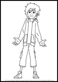 How to Draw Hiro Hamada from Big Hero 6