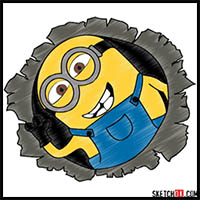 How to Draw Minion Dave