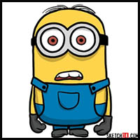 How to Draw Scared Minion Dave