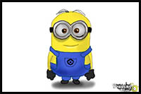 How to Draw Kevin The Minion from Despicable Me