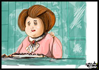 How to Draw Miss Hattie from Despicable Me