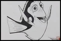 How to Draw Finding Dory Characters | Let's Draw Dory!
