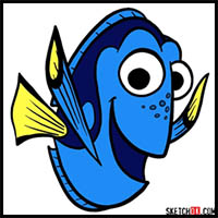 How to Draw Dory | Finding Dory