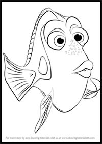 How to Draw Dory from Finding Dory