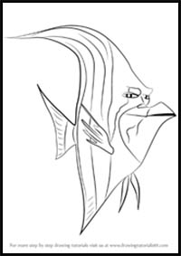 How to Draw Gill from Finding Dory