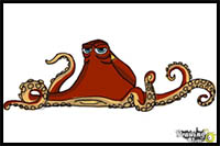 How to Draw Hank from Finding Dory