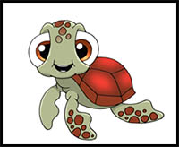 How to Draw Squirt | Finding Dory