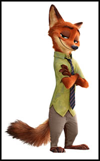 How to Draw Nick Wilde from Zootopia – Easy Step by Step Drawing Tutorial