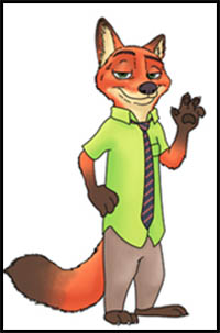 How to Draw Nick Wilde from Zootopia