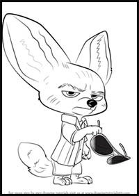How to Draw Finnick from Zootopia