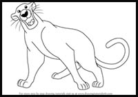 How to Draw Bagheera from The Jungle Book