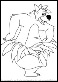 How to Draw Baloo from The Jungle Book