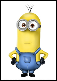How to Draw Kevin from Minions