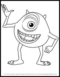 How to Draw Michael Wazowski from Monsters, Inc.