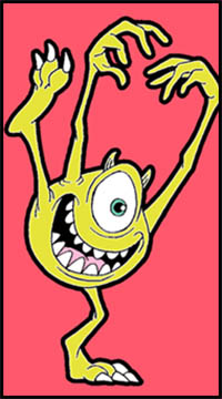 How to Draw Mike from Monsters Inc. with Easy Step by Step Drawing Tutorial