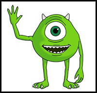 How to Draw Mike Wazowski