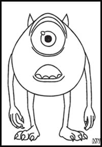 How to Draw Mike Wazowski