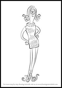How to Draw Celia Mae from Monsters Inc.