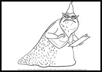 How to Draw Roz from Monsters Inc.