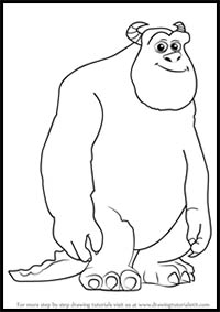 How to Draw James P. Sullivan from Monsters, Inc.